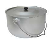 Котелок цилиндрический 8 л, матовый